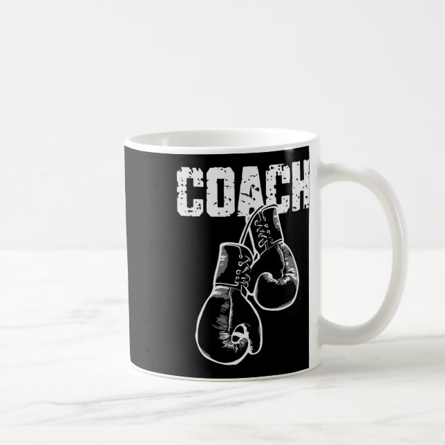 Box-Trainer Kickboxen Retro-Boxhandschuhe Boxer  Kaffeetasse (Rechts)