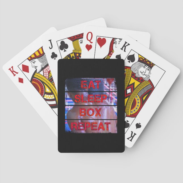 Box Training Quote Essen Sleep Box Wiederholen Spielkarten (Rückseite)