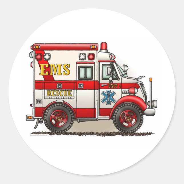Box Truck Ambulant Sticker (Vorderseite)