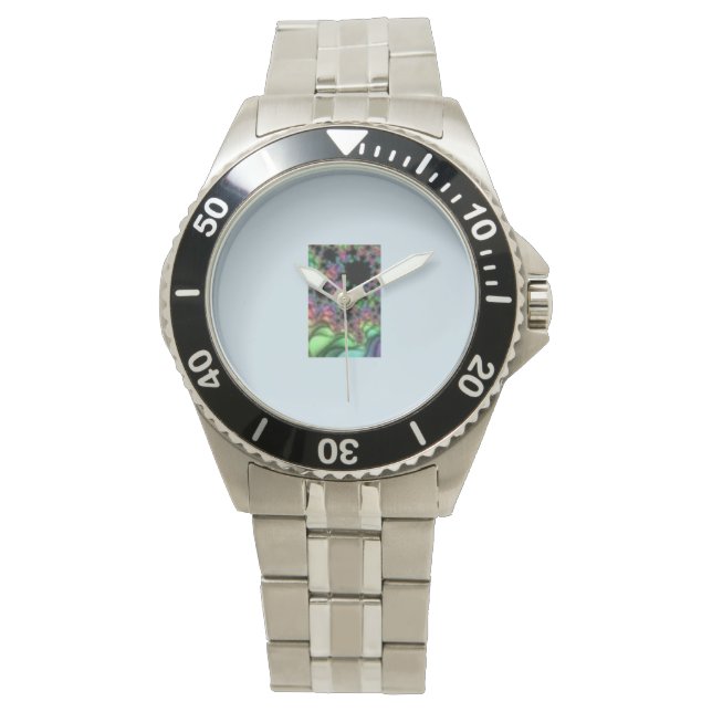 Box und Box für Metallarmband aus Edelstahl Armbanduhr (Vorderseite)