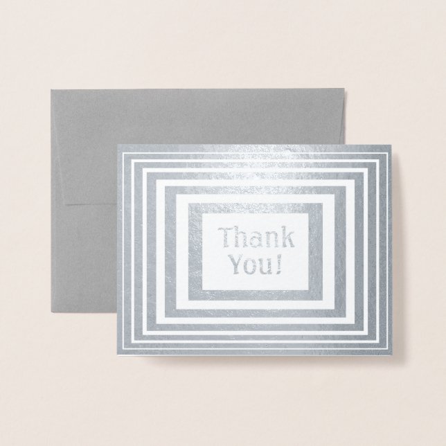 Box Vielen Dank Folienkarte (Vorderseite mit Umschlag)