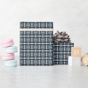 Box Weave Quadrat (Smoked Coastal) Geschenkpapier