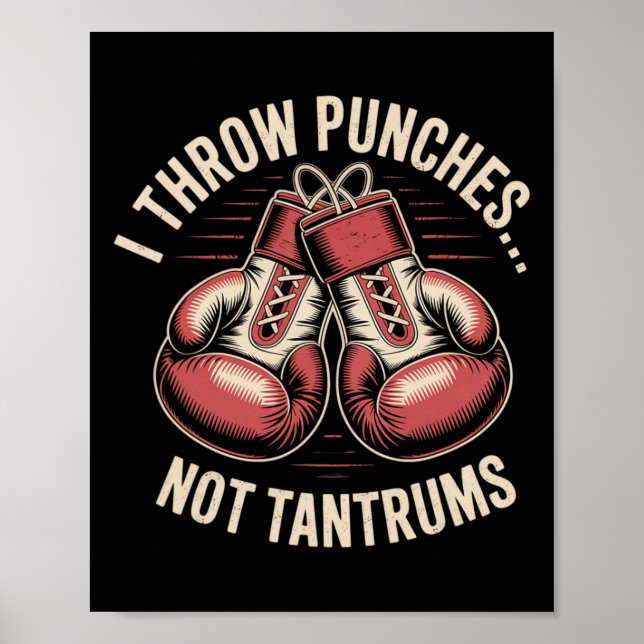 Boxangebot Meme Starke Punches Null Drama Punch Poster (Vorne)