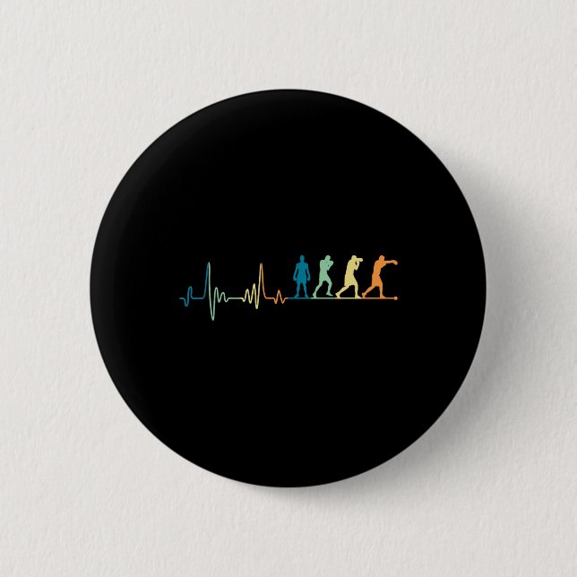 Boxboxen für Retro-Boxen - Boxer-Kickbo Button (Vorderseite)