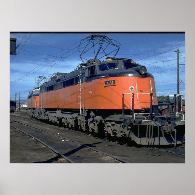 Boxcab Milwaukee Road, elektrisch #E34A_Trains Poster (Vorne)
