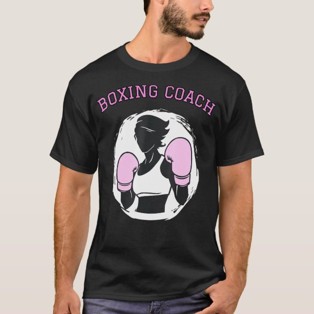 Boxcoach Weibliche Boxerfrauen Mädchen Neuheit1 T-Shirt (Vorderseite)