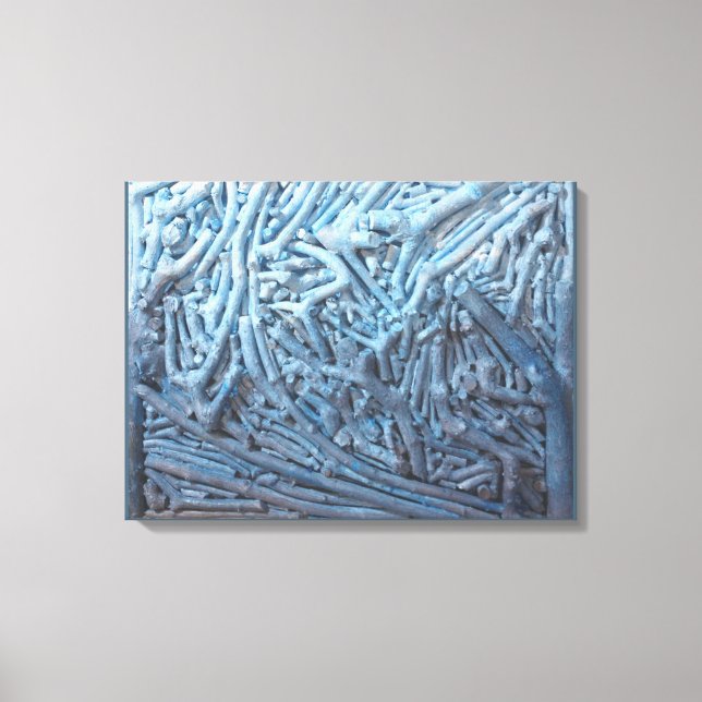 Boxcuttings: Blau Leinwanddruck (Vorderseite)