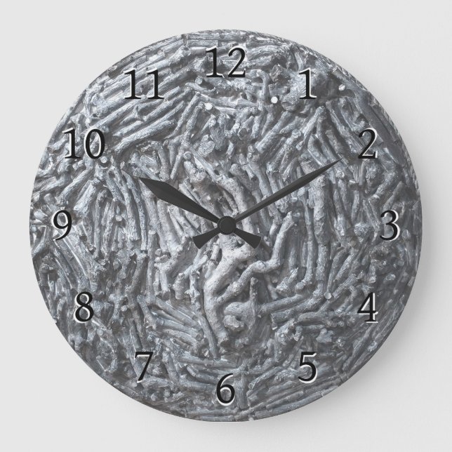 Boxcuttings: Mond Große Wanduhr (Vorderseite)