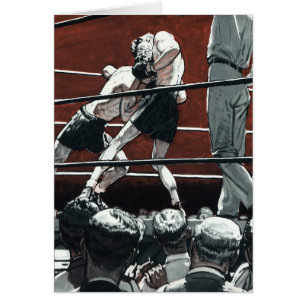Boxe de sports vintages, Boxers combattent dans la