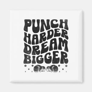 Boxe härter Träume größer Boxer Sport Kraft Fitnes Magnet