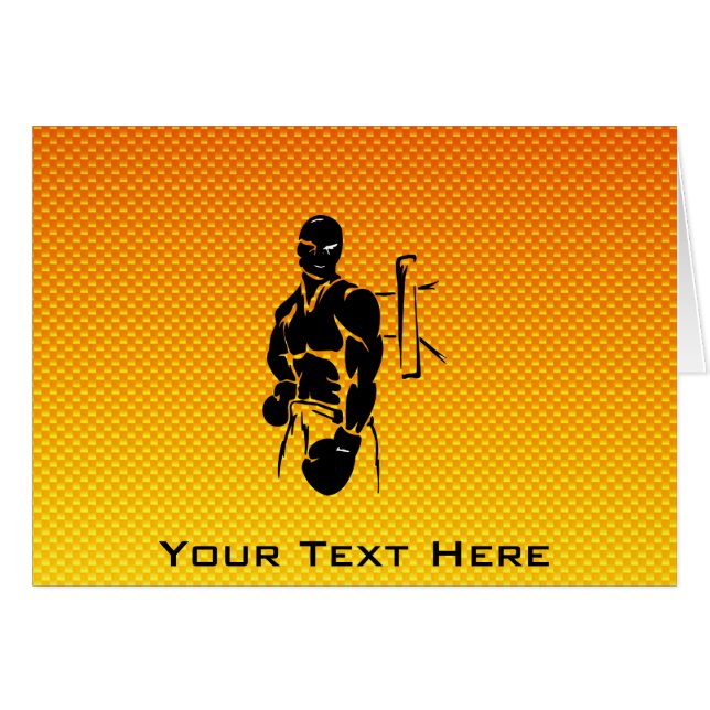 Boxe jaune-orange (Devant horizontal)