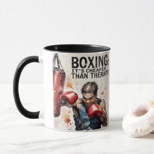 « Boxe - Tasse « C'est moins cher que la thérapie