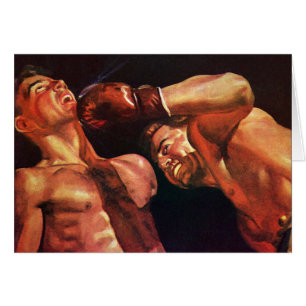 Boxe vintage, Boxers Punching Combattre