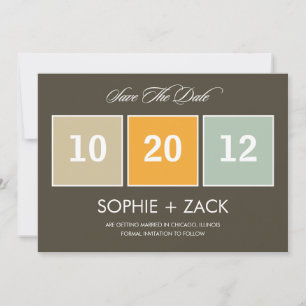Boxed Calendar Save the Date Anuncements (grau)