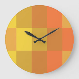 Boxed Shades of Orange Große Wanduhr