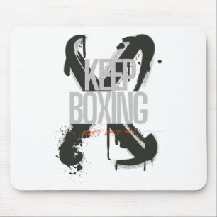 Boxen behalt nie Motivierend Kämpfer Traini beende Mousepad