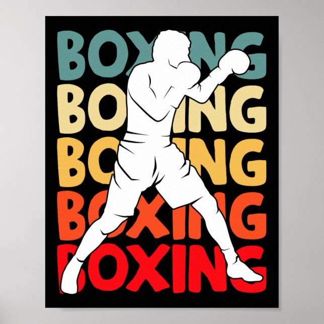 Boxen Boxer Jungen Männer Kinder 1  Poster (Vorne)
