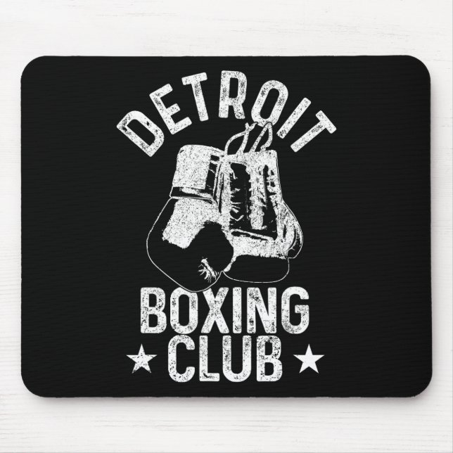 Boxen Detroit Michigan Martial Arts Boxer Mousepad (Vorne)