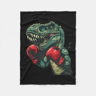 Boxen Dinosaur Boxer Dino Kickboxen T-Rex Boxen Fleecedecke