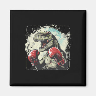 Boxen Dinosaur Boxer T-Rex Kickboxen Dino Boxen Magnet