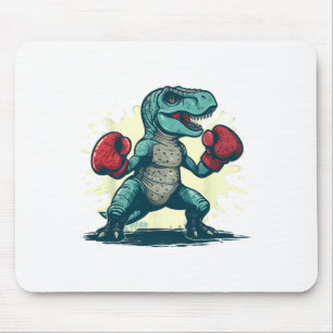Boxen Dinosaur Boxer T-Rex Kickboxen Dino Boxen Mousepad