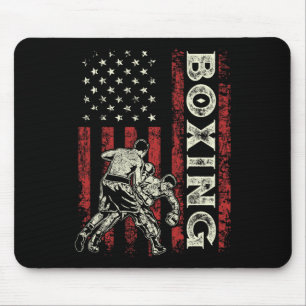Boxen Flag Geschenke für Vater Männer Boxer Patrio Mousepad