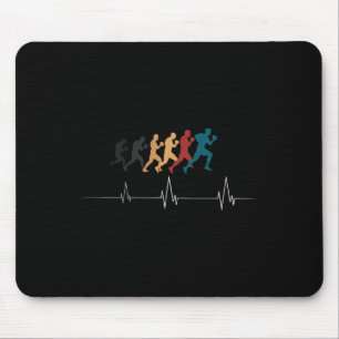 Boxen Herzschlag Kickboxen Boxfan Boxer Retro Mousepad