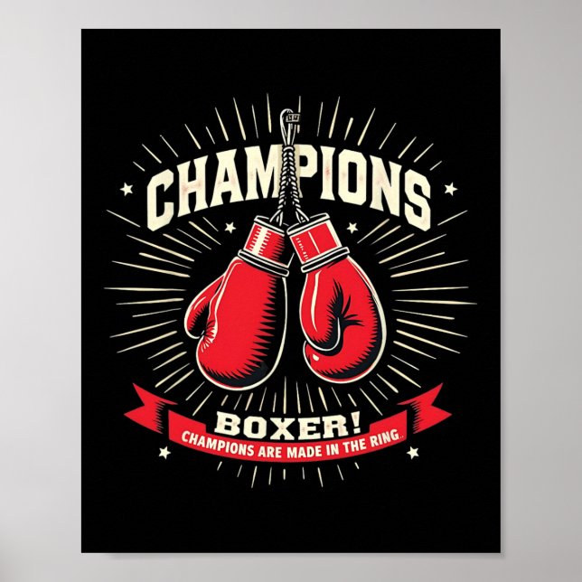 Boxen Ich bin Boxer Poster (Vorne)