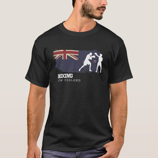 Boxen in Neuseeland: Sportkämpfe kämpfen T-Shirt (Vorderseite)