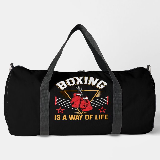 Boxen ist ein Lebensstil Duffle Bag (Vorderseite)