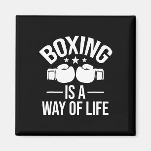 Boxen ist eine Lebensweise - Kickboxer-Spielym Magnet