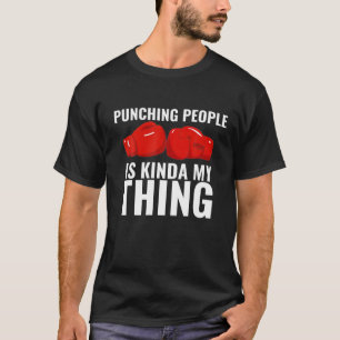 Boxen ist mein Ding lustige Boxhandschuhe Boxer T-Shirt