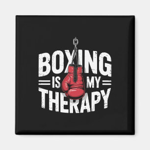 Boxen ist meine Therapie Funny Fighter Gloves Punc Magnet