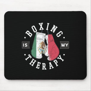 Boxen ist meine Therapie Mexiko Boxhandschuh mexik Mousepad