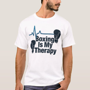 Boxen ist meine Therapie Süßes Pastell-Design T-Shirt