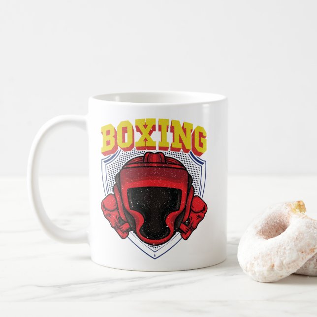 Boxen Kaffeetasse (Mit Donut)