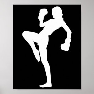 Boxen Männer Kickboxer Frauen Boxen Kickboxen  Poster
