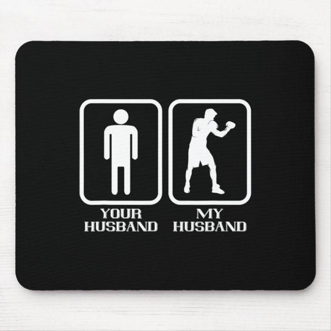 Boxen Mein Hund Boxer Kickboxer Boxhandschuhe Kick Mousepad (Vorne)