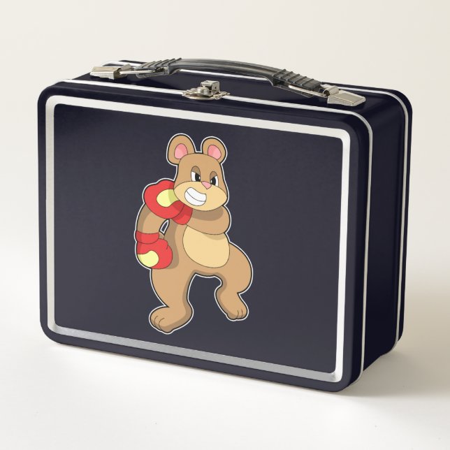 Boxen mit Boxhandschuhen (Vorderseite)
