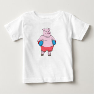 Boxen mit Boxhandschuhen Baby T-shirt