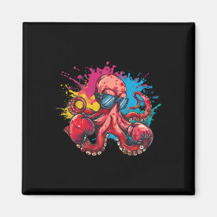 Boxen Octopus Liebhaber Ozean Meer Kreatur Boxer K Magnet
