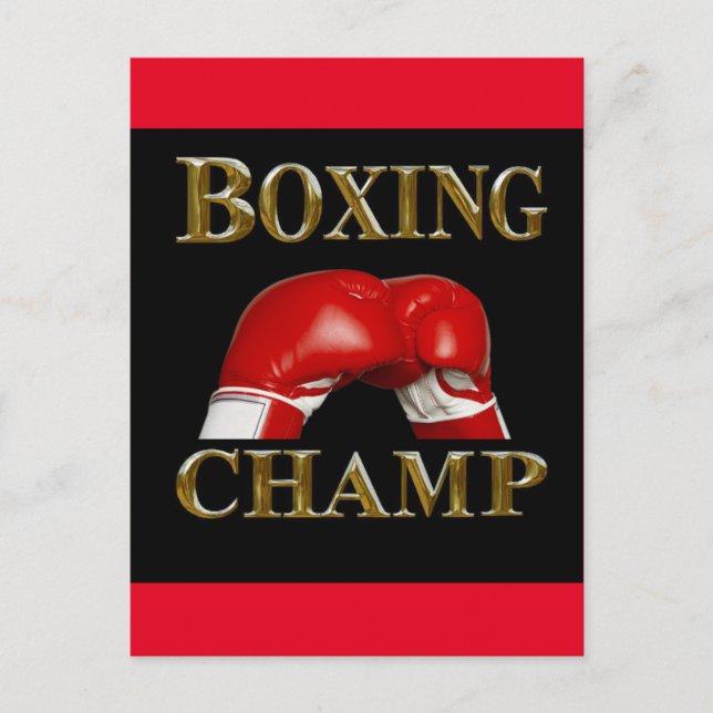 BOXEN POSTKARTE (Vorderseite)