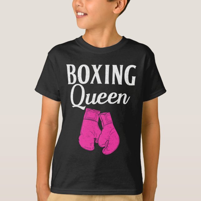 Boxen Queen Sport Fighting Boxer T-Shirt (Vorderseite)