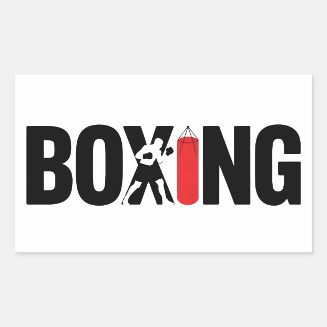 Boxen Rechteckiger Aufkleber (Vorderseite)