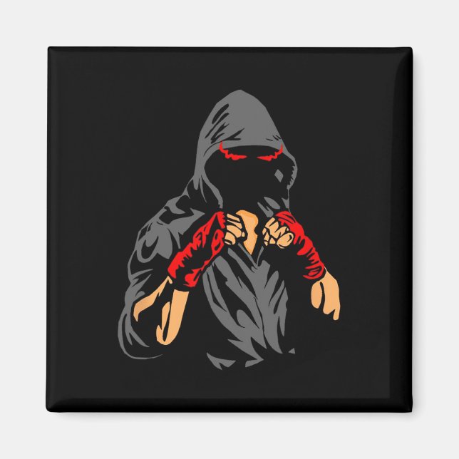 Boxen-Shirt für Männer8 Magnet (Vorne)