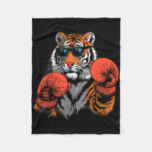 Boxen Tiger Liebhaber Boxhandschuhe Kickboxen Lust Fleecedecke