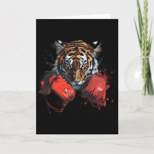 Boxen Tiger Liebhaber Boxhandschuhe Kickboxen Lust Karte