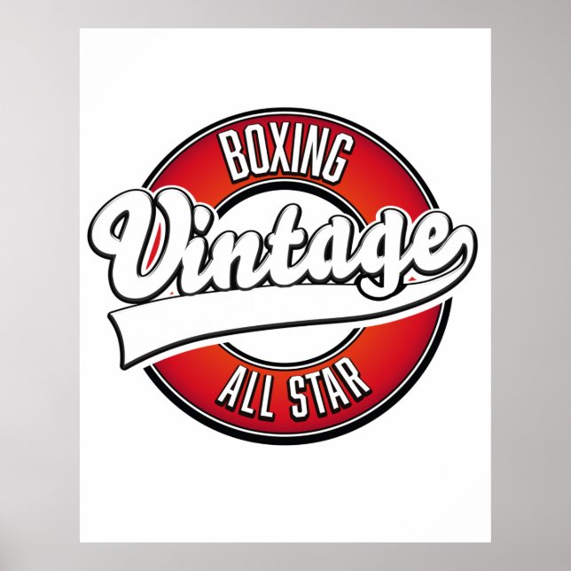 Boxen Vintag Alle Sterne Logo Poster (Vorne)