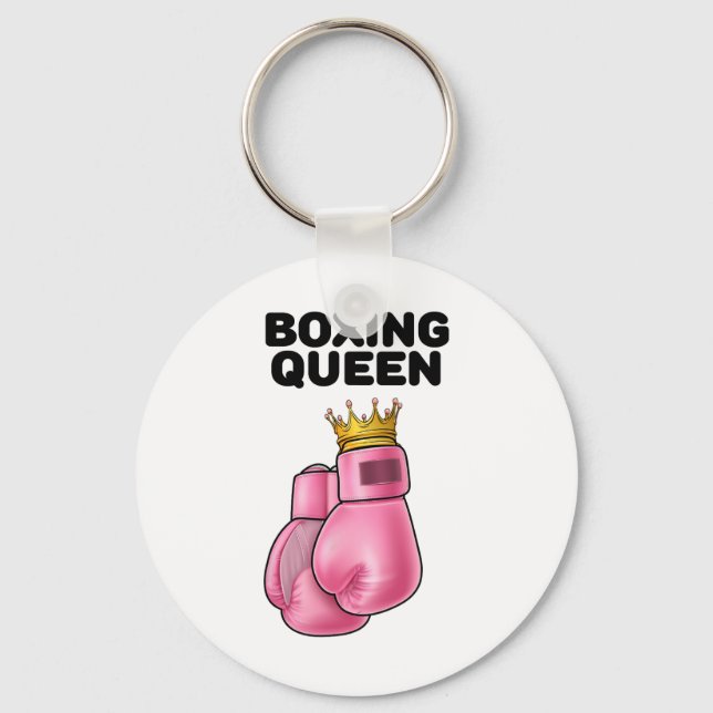 Boxen von Königinnen Frauen Boxermädchen Boxen 1 Schlüsselanhänger (Vorderseite)