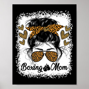 Boxende Mutter Boxen Mma Muay Thai Stylische Sport Poster